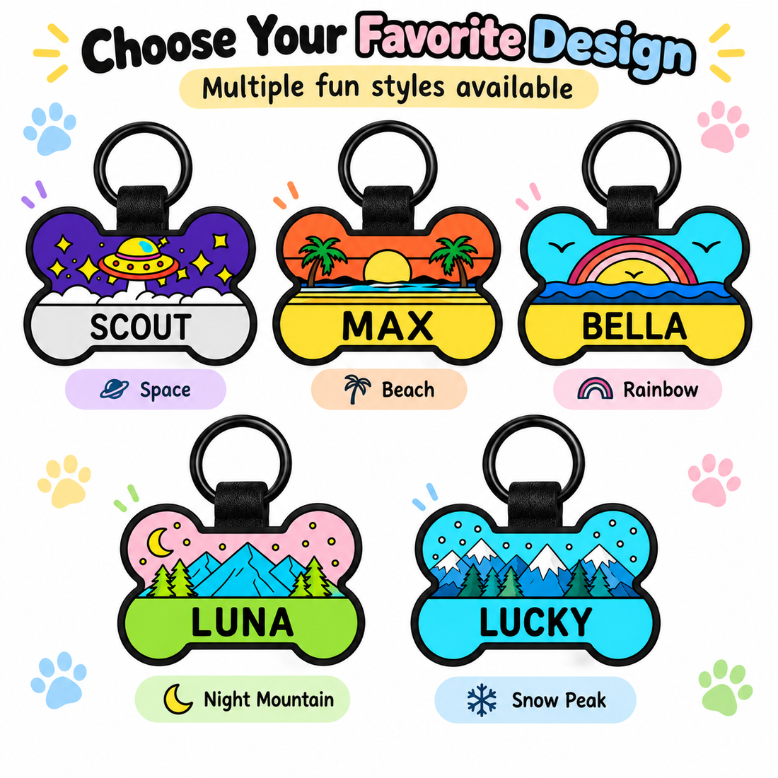 Crumpaw PawBone Personalised Dog Tag