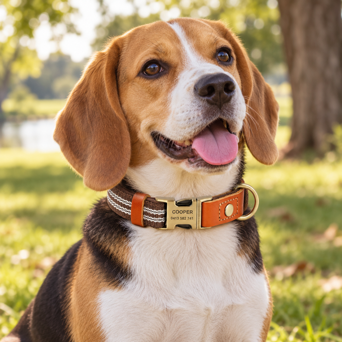 Personalisiertes reflektierendes Hundehalsband