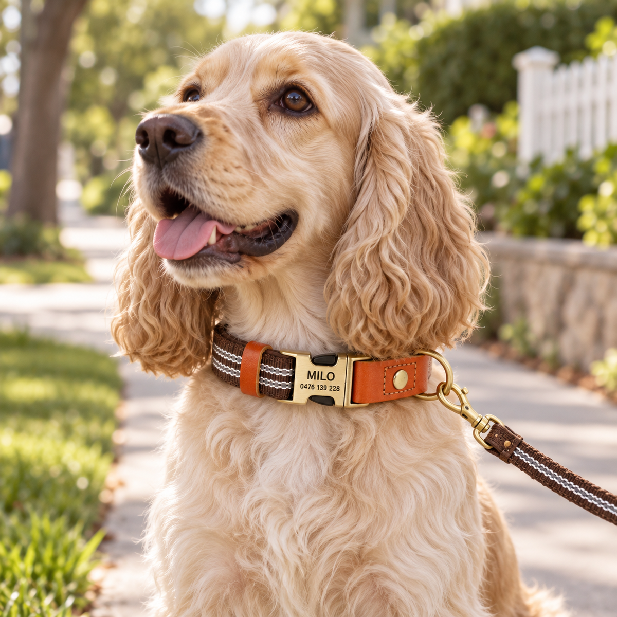Personalisiertes reflektierendes Hundehalsband