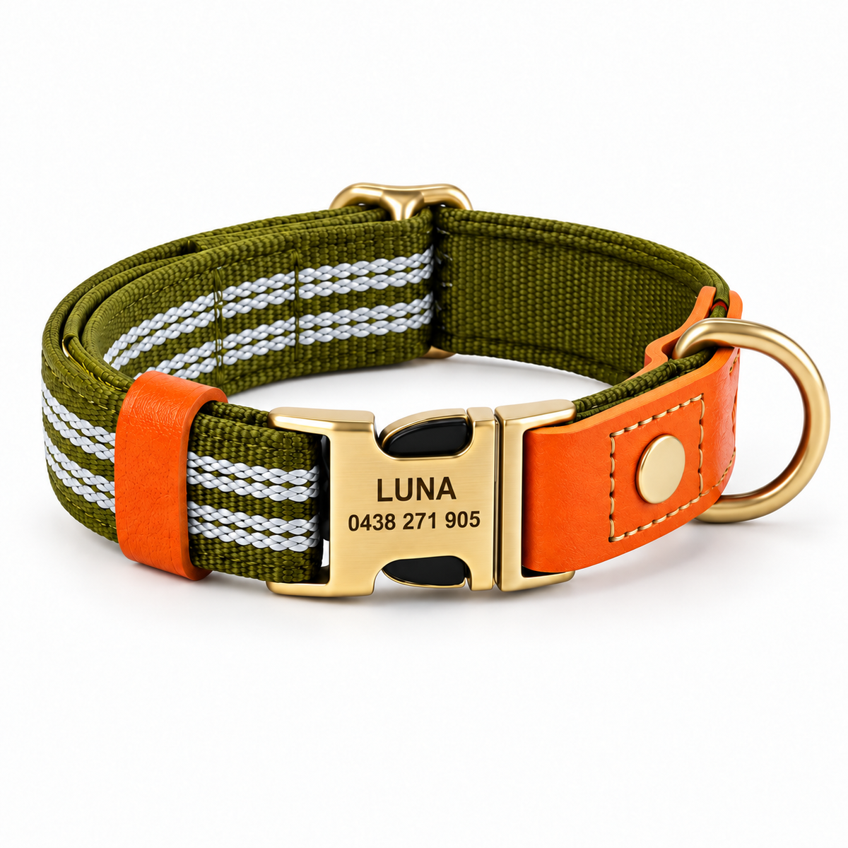 Personalisiertes reflektierendes Hundehalsband
