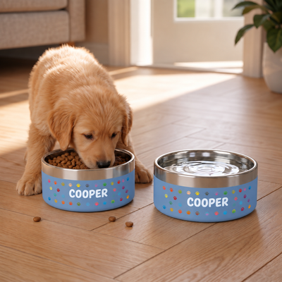 Crumpaw Pattern Dog Bowl