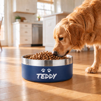 Crumpaw Nameplate Dog Bowl