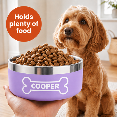 Crumpaw Nameplate Dog Bowl