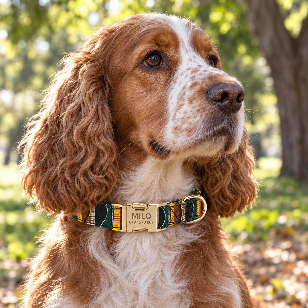 Graviertes Crumpaw BlossomPup-Halsband