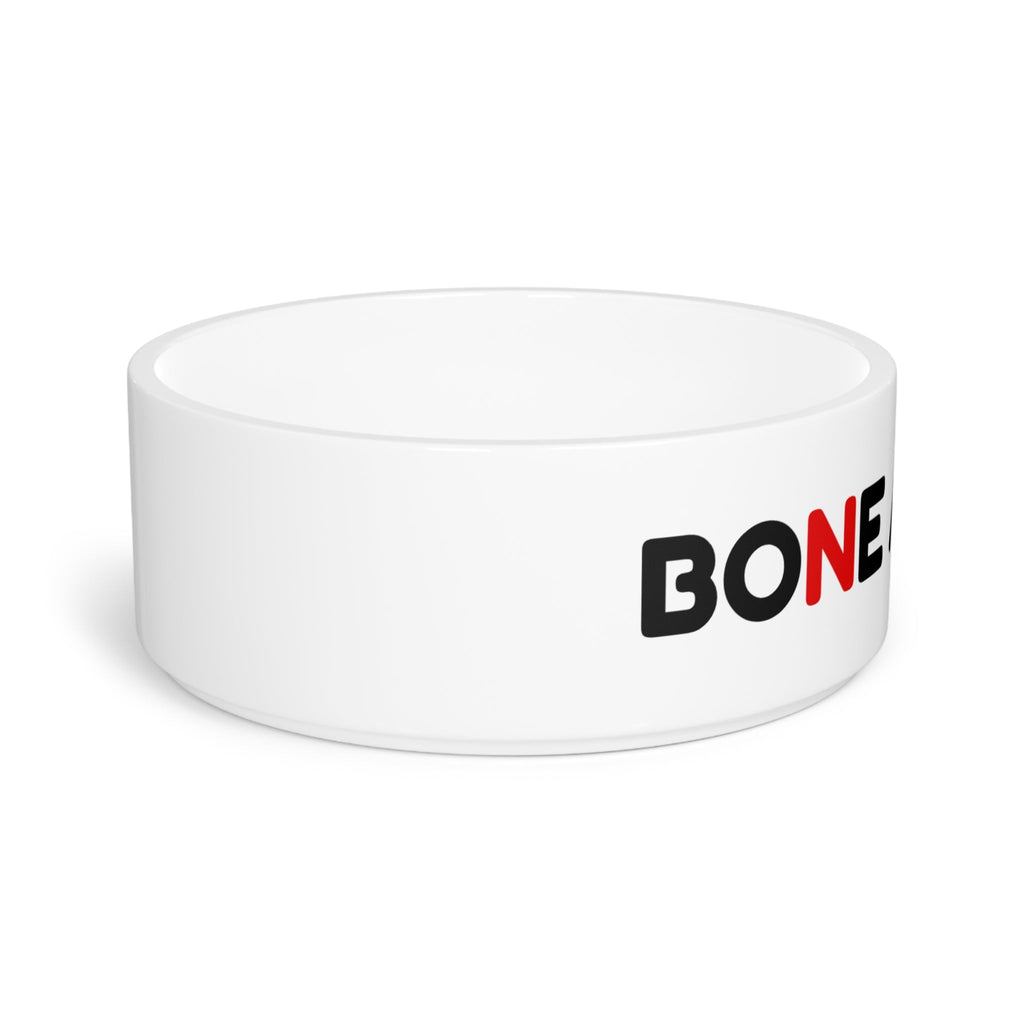 Crumpaw Bone Appétit Ceramic Dog Bowl - top view