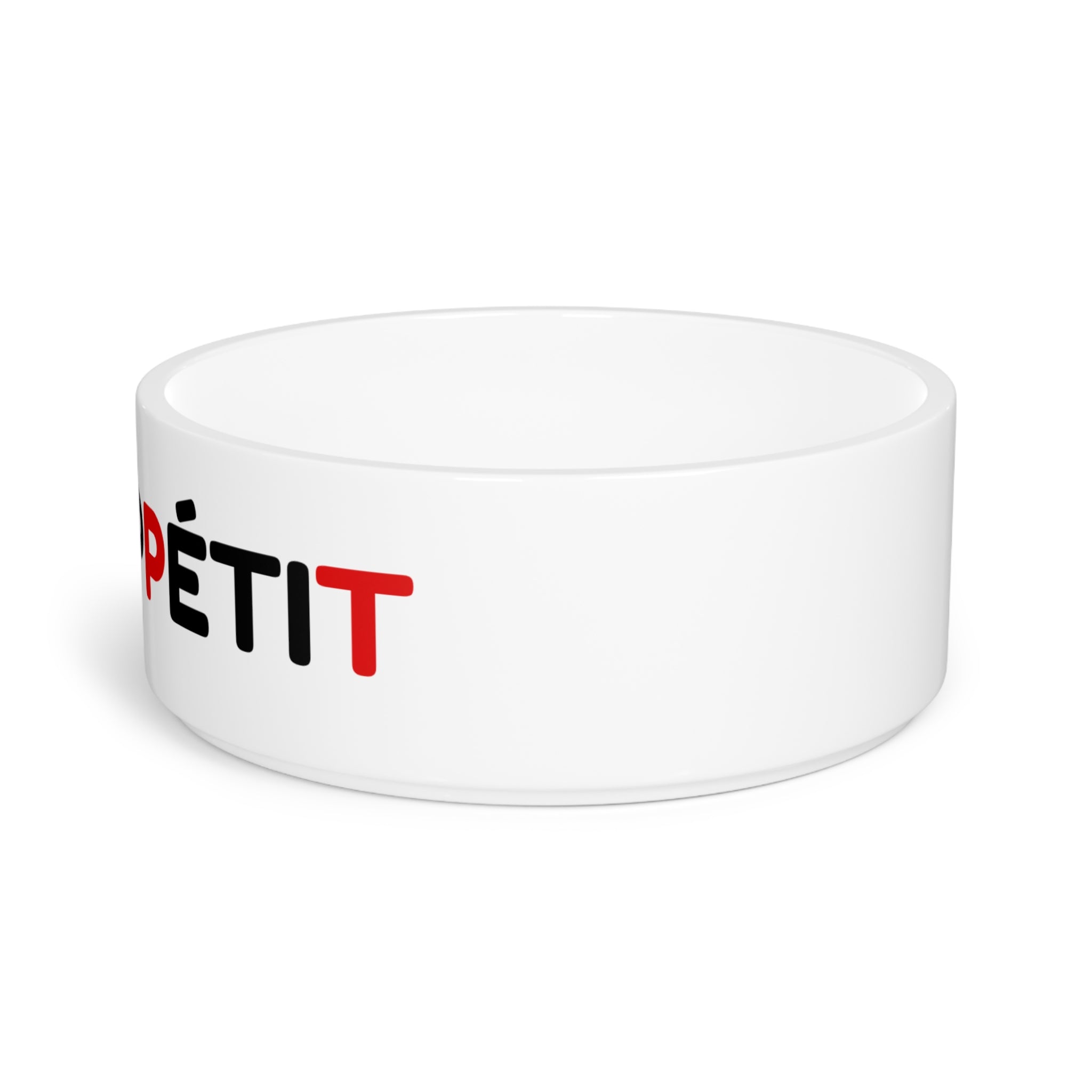 Crumpaw Bone Appétit Ceramic Dog Bowl - angle view
