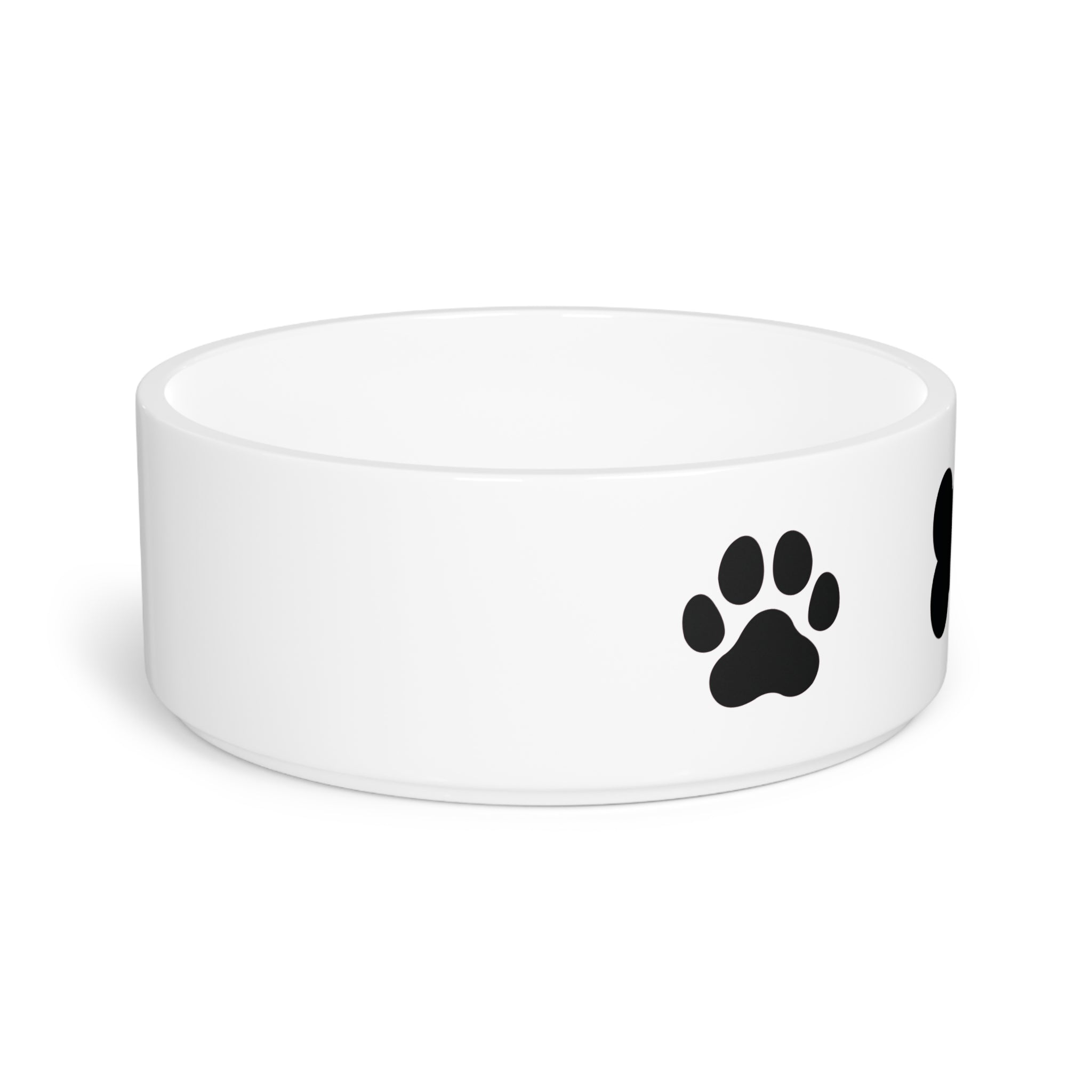 Crumpaw Classic Bone Ceramic Dog Bowl - top view