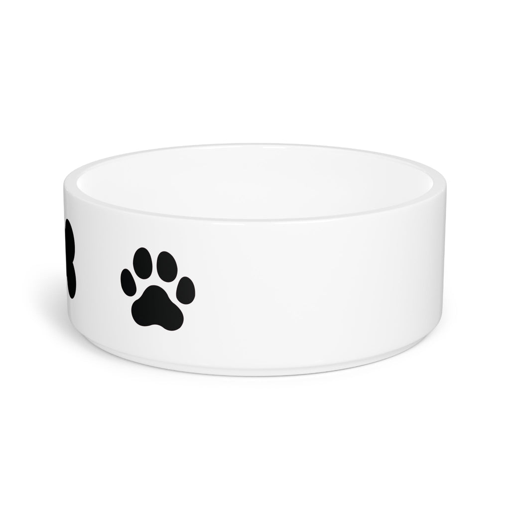 Crumpaw Classic Bone Ceramic Dog Bowl - angle view