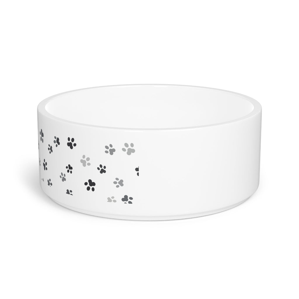 Crumpaw Mini Paws Ceramic Dog Bowl - angle view