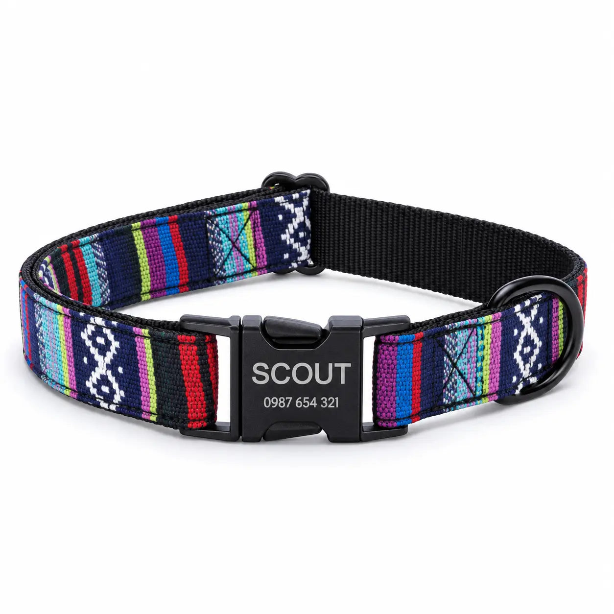 Golden retriever wearing a personalised Crumpaw collar